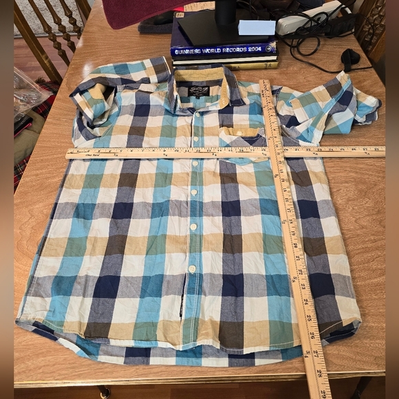 PRICED ↘️ Seven7 Womens Mens Plaid Shirt Corduroy Pads Large Multicolor - Picture 12 of 13